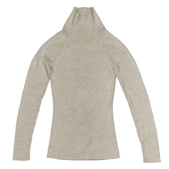 INC International Concepts Beige Mock Neck Turtleneck Sweater Medium - Picture 1 of 5